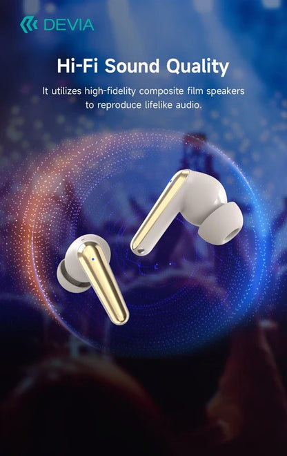 DEVIA Star Series ANC TWS-E4 Wireless Earphone - Black