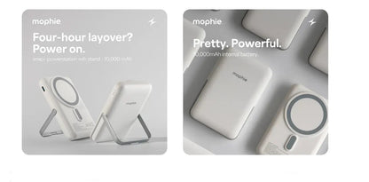 Mophie Essentials Snap+ Powerstation 10K with Stand - White