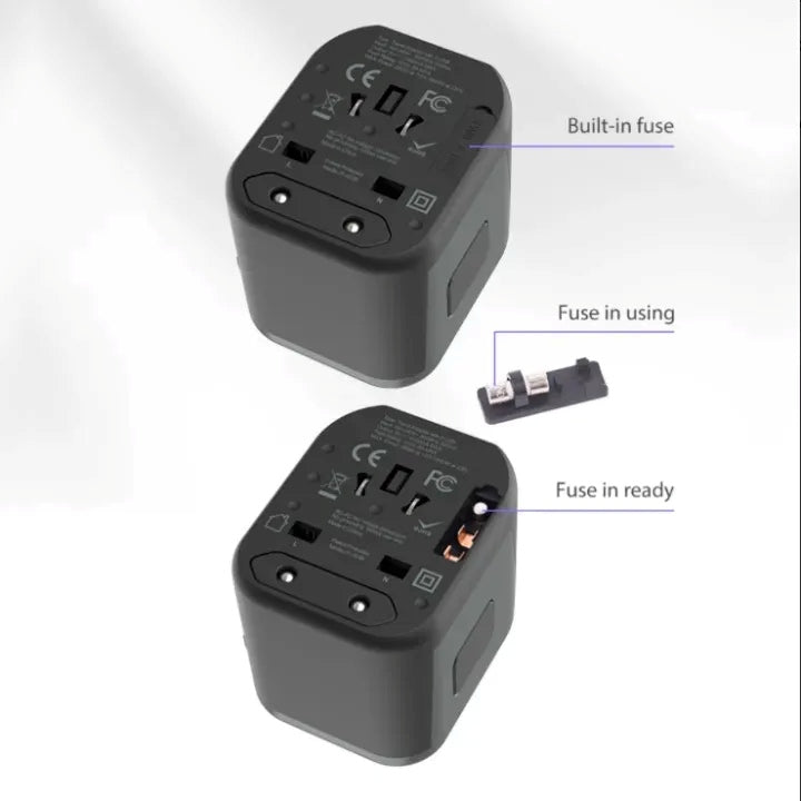 DEVIA Global Multi-function Travel Adapter 30W - Black