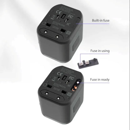 DEVIA Global Multi-function Travel Adapter 30W - Black