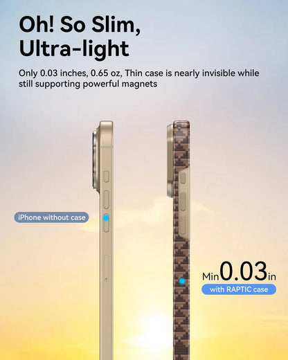 RAPTIC Aramid Fiber Skin-Origin Case with MagSafe Apple iPhone 17 Series (2025)