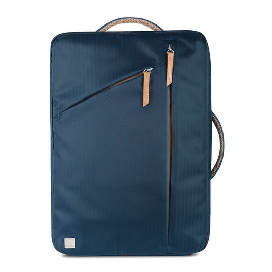 Moshi Venturo Slim Ergonomic Crossbody Laptop Backpack with Cushioned Compartments (16" Bahama Blue)
