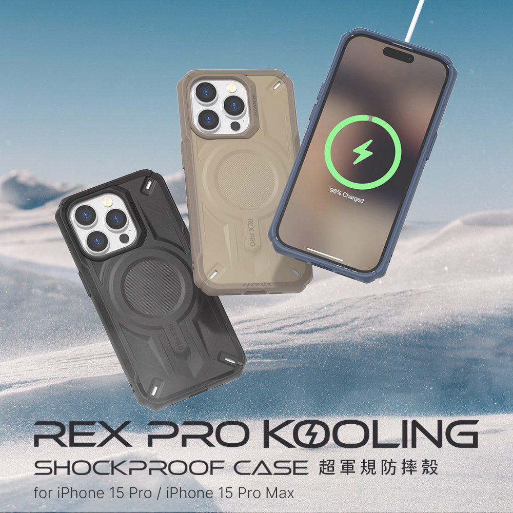 JTLEGEND REX Pro Kooling Shockproof Case with MagSafe for iPhone 15 Series (2023)