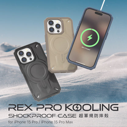 JTLEGEND REX Pro Kooling Shockproof Case with MagSafe for iPhone 15 Series (2023)
