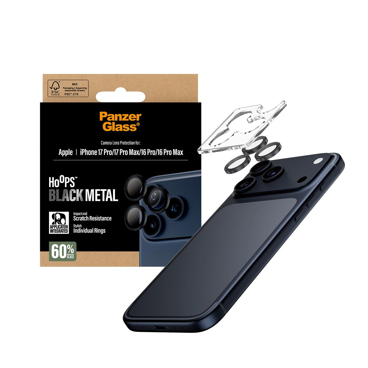 PanzerGlass Hoops Lens Protector for iPhone 17 Series (2025) / iPhone 16 Series (2024)