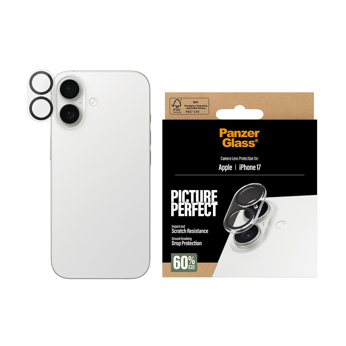 PanzerGlass PicturePerfect Lens Protector for iPhone 17 / 17 Pro Max (2025)