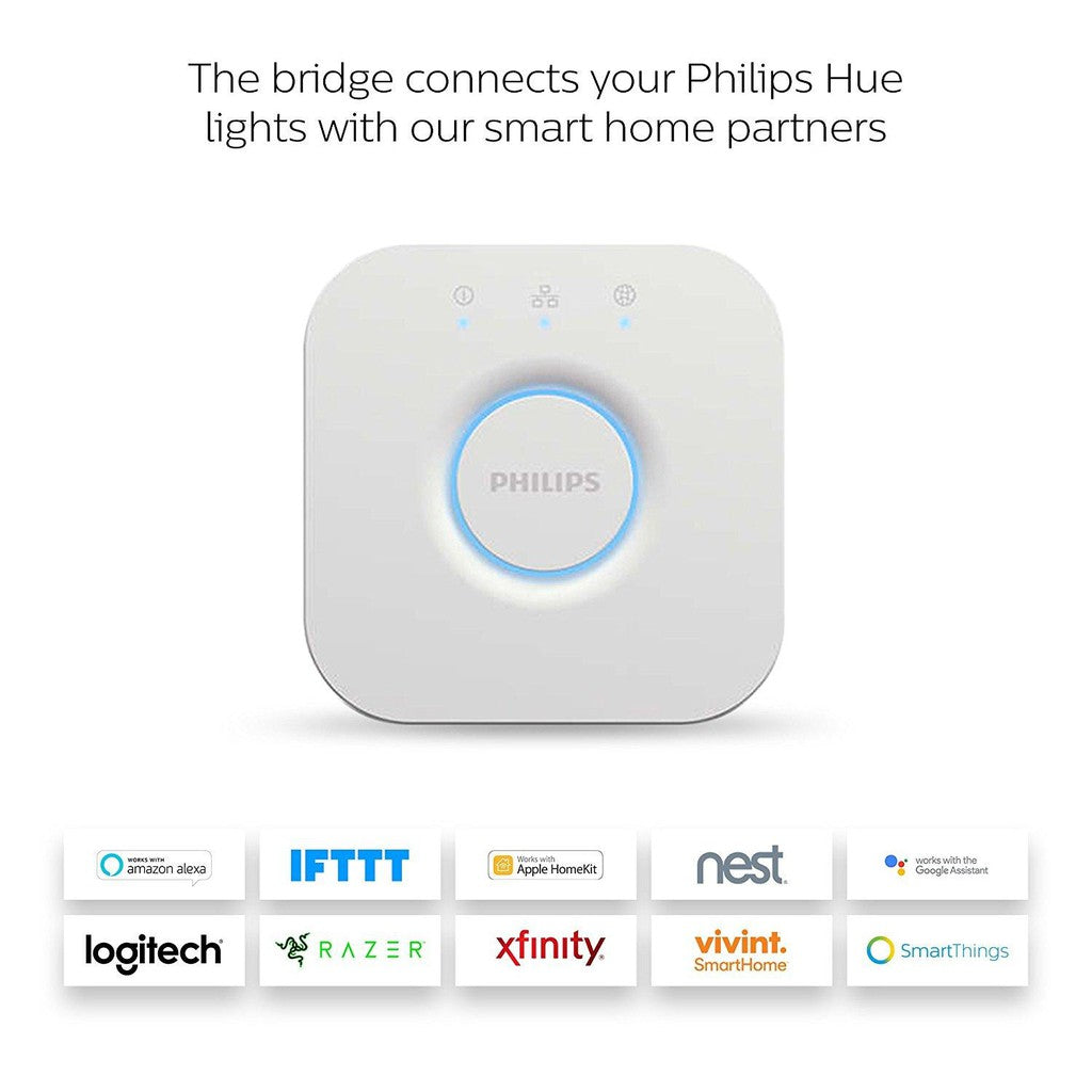 Philips Hue Bridge 2.0 Control Your Lights From Your Smart Phone or Tablet (Bulk Pack)