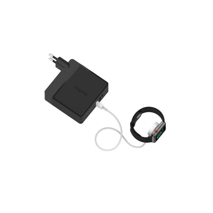 Mophie Global Powerstation Hub Portable Battery Hub with Qi Wireless Charging (6,000mAh), Black