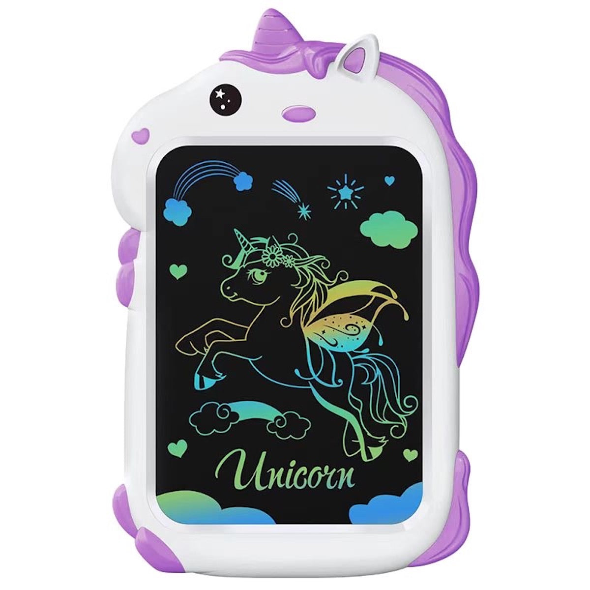 ANANK LCD Pad Arts & Drawing Tablet Gift For Kids Drawing Electronic Writing Board With Stylus Cartoon Little Unicorn