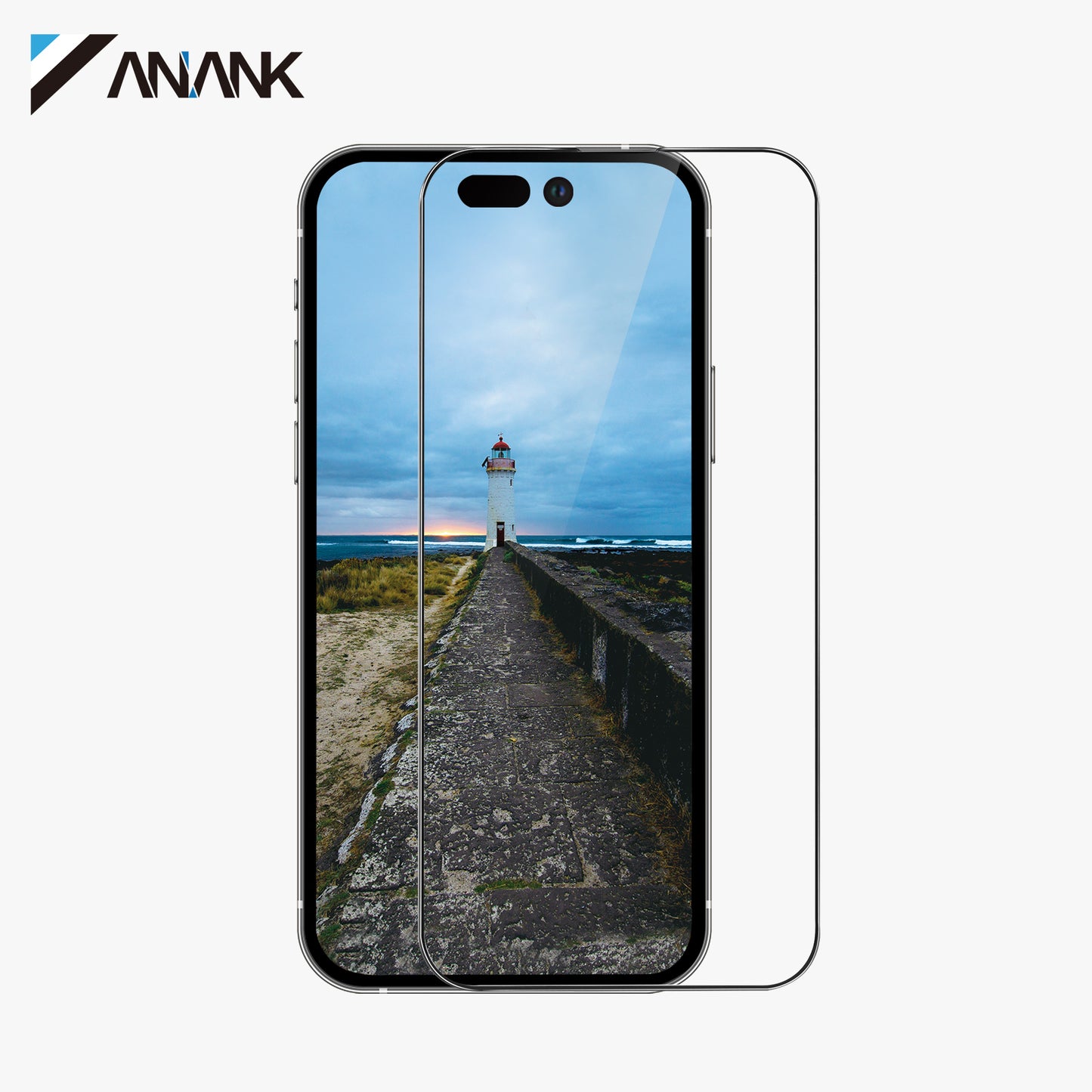 ANANK 2.5D Full Glass with Reinforced Treatment Tempered Glass for iPhone 15 Series (2023)