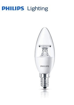 Philips 5.5W E14 220-240V 470 Lumen LED Candle Eye Comfort 15 Years Long Lasting Saving, Warm White