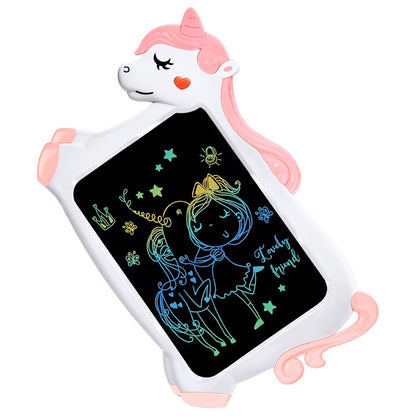 ANANK LCD Pad Arts & Drawing Tablet Gift For Kids Drawing Electronic Writing Board With Stylus Cartoon Unicorn