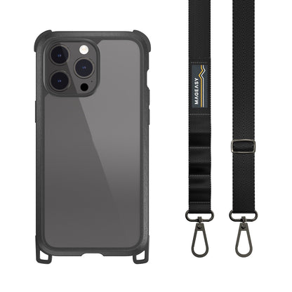 MAGEASY Odyssey + Strap PC+TPU Protective Case for iPhone 15 Series (2023)