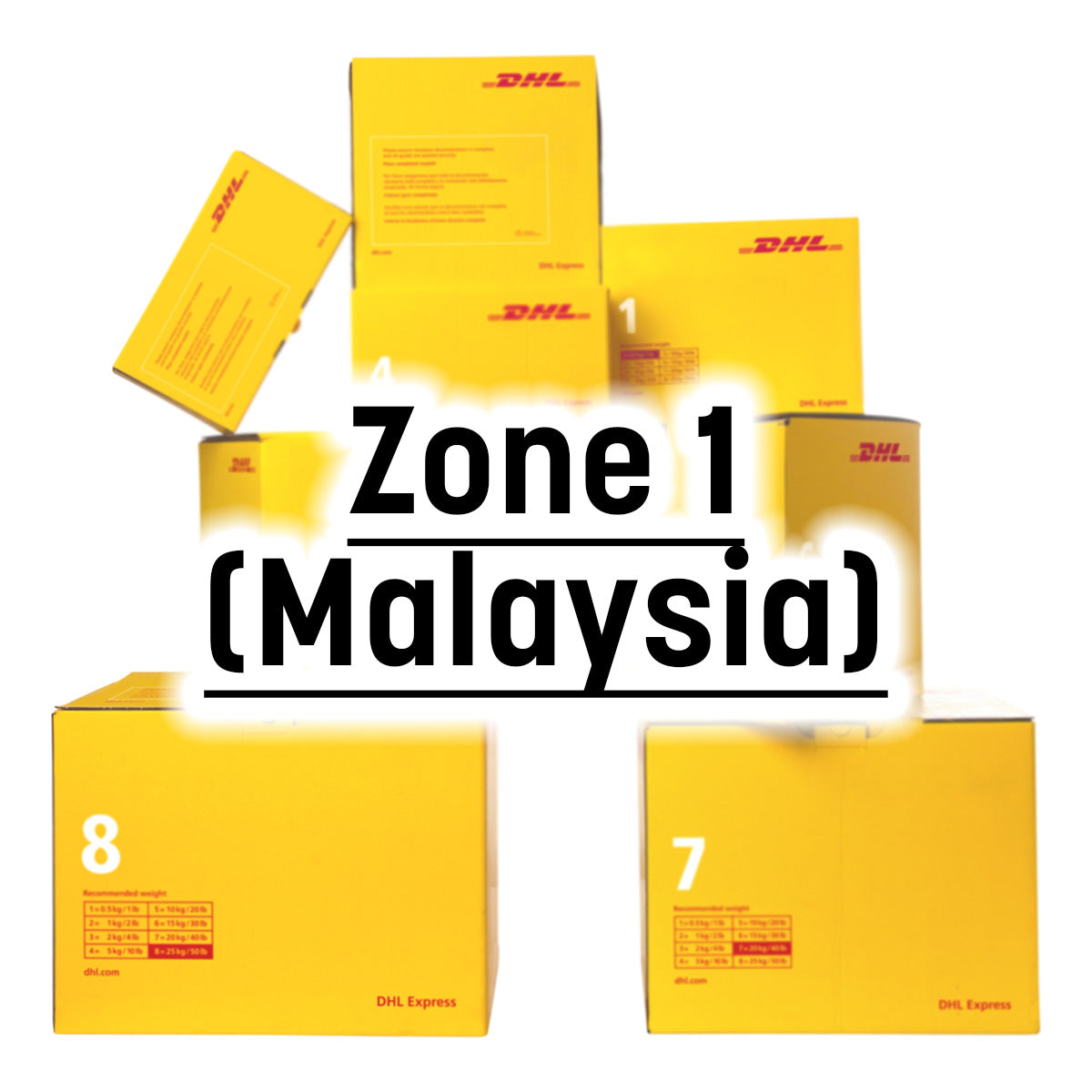 DHL Express Easy Singapore to Overseas Delivery Service, Zone 1 (Malaysia)