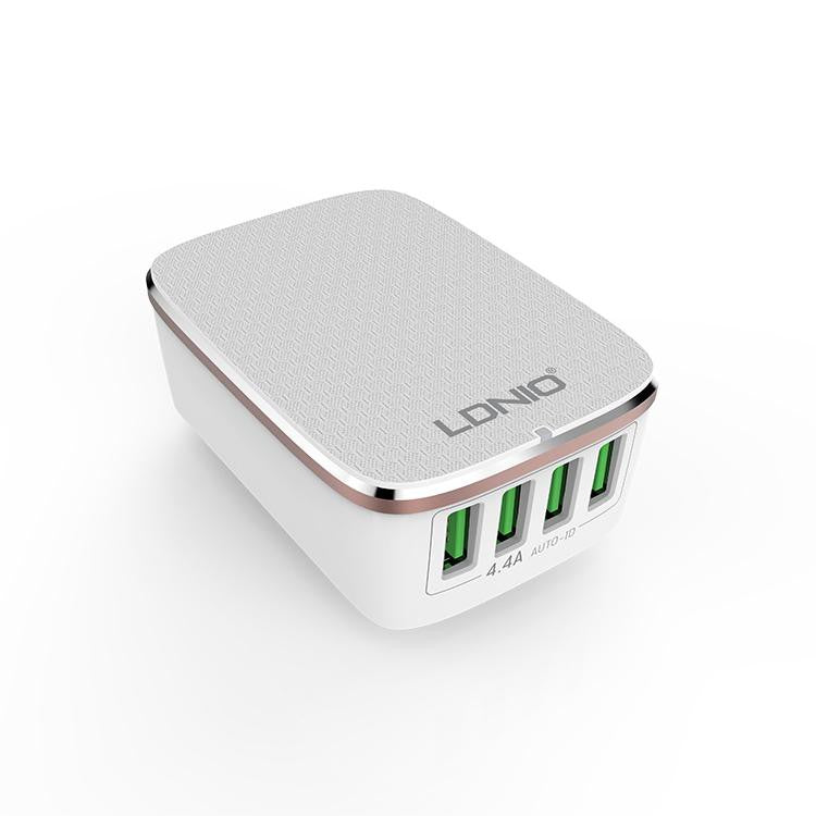 Ldnio Universal 4 Ports USB-A 4.4A Travel Adapter