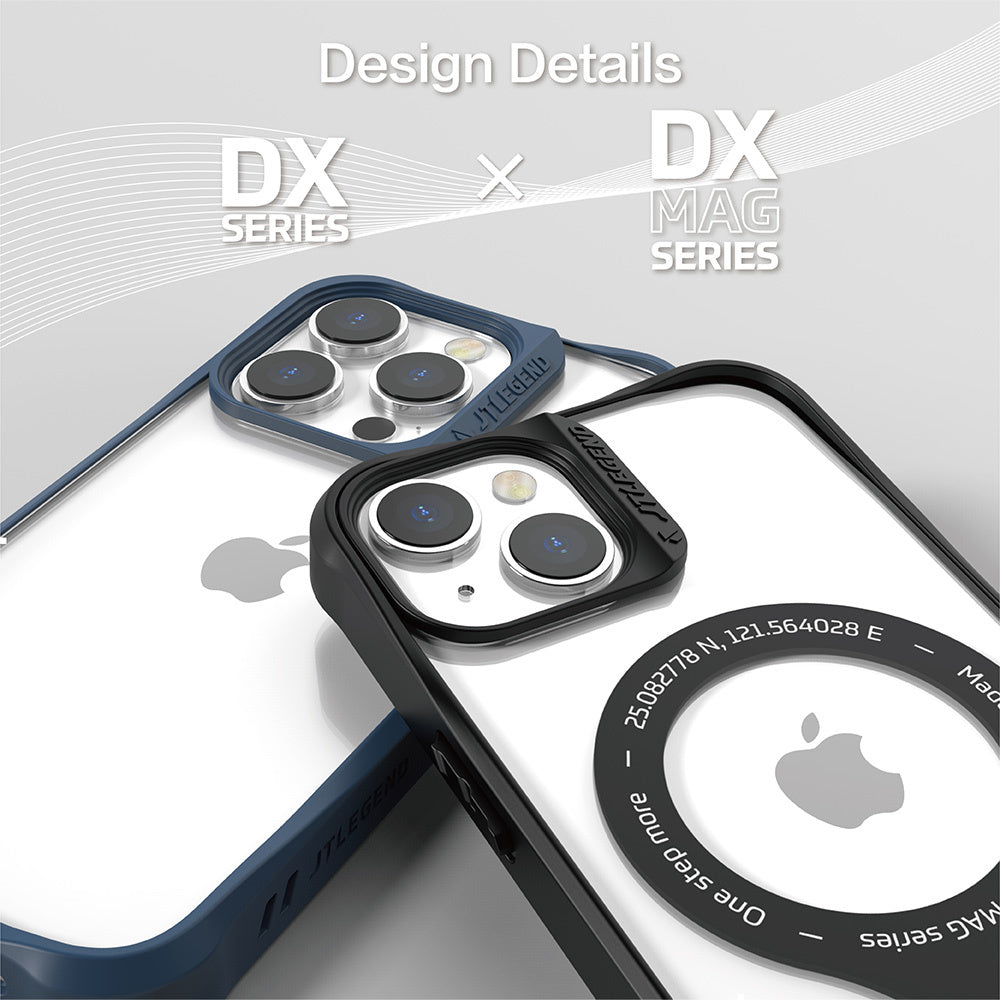 JTLEGEND Hybrid Cushion DX Pro MAG Pro MagSafe Case for iPhone 14 Pro Max 6.7" (2022), Navy Blue