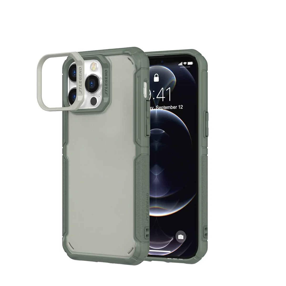 JTLEGEND Hybrid Cushion DX Pro Case for iPhone 14 Pro Max / 14 Pro (2022), Customizable Camera Protection Ring