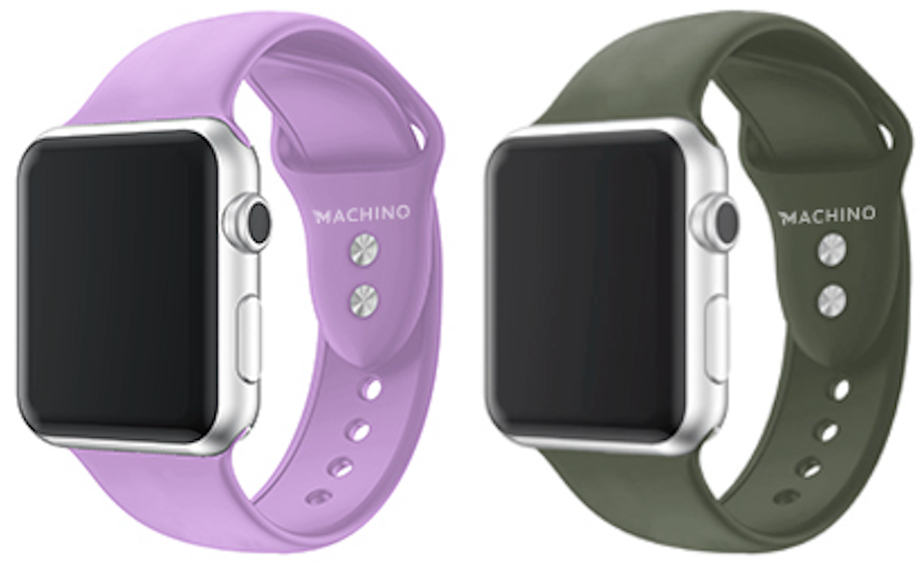 MACHINO Silicone Strap (2 PCS Pack) for Apple Watch (MC-WS02)