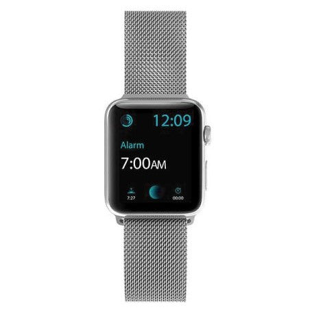 X-Doria Mesh Band for Apple Watch 49mm/45mm/44mm/42mm, Silver