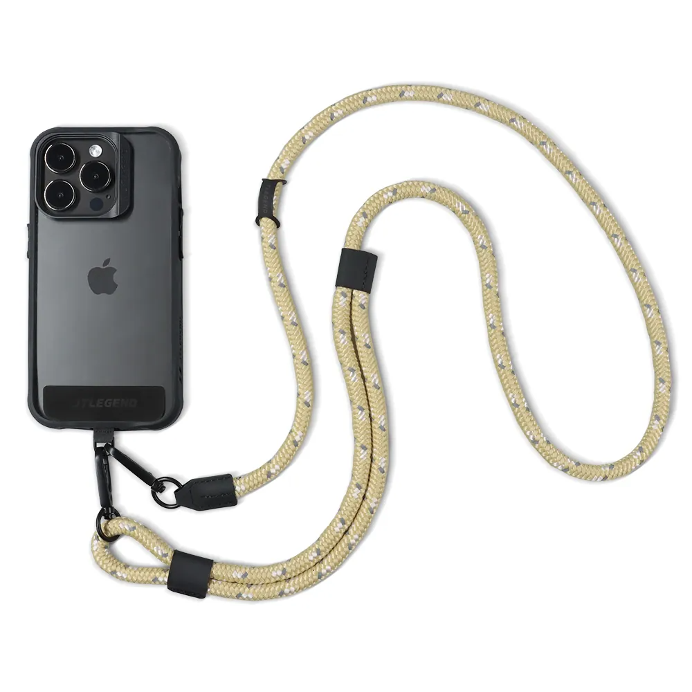 JTLEGEND 8mm Phone Rope Outdoor Series Length 75cm~140cm With Black Tap, Mobile Phone Lanyard Crossbody Anti-Lost Rope