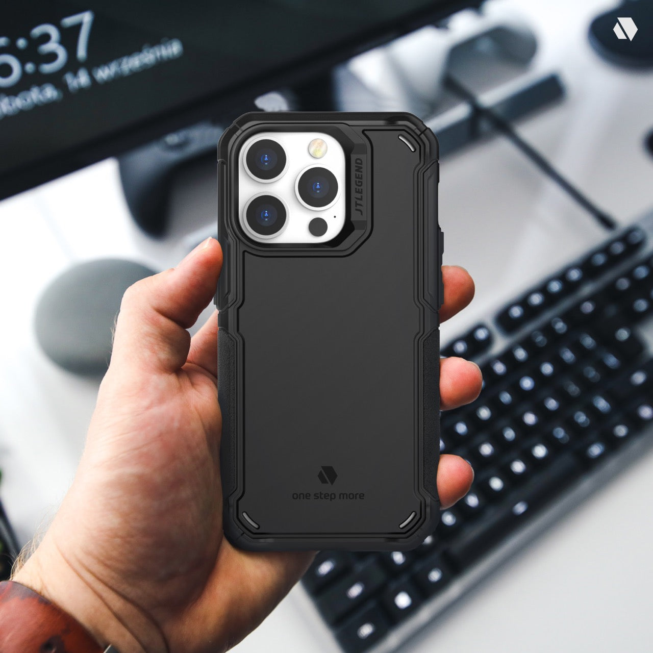 JTLEGEND Hybrid Cushion DX Pro Case for iPhone 14 Pro Max / 14 Pro (2022), Customizable Camera Protection Ring