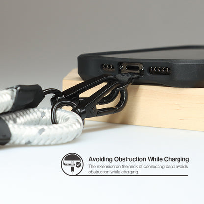 JTLEGEND 8mm Phone Rope Outdoor Series Length 75cm~140cm With Black Tap, Mobile Phone Lanyard Crossbody Anti-Lost Rope