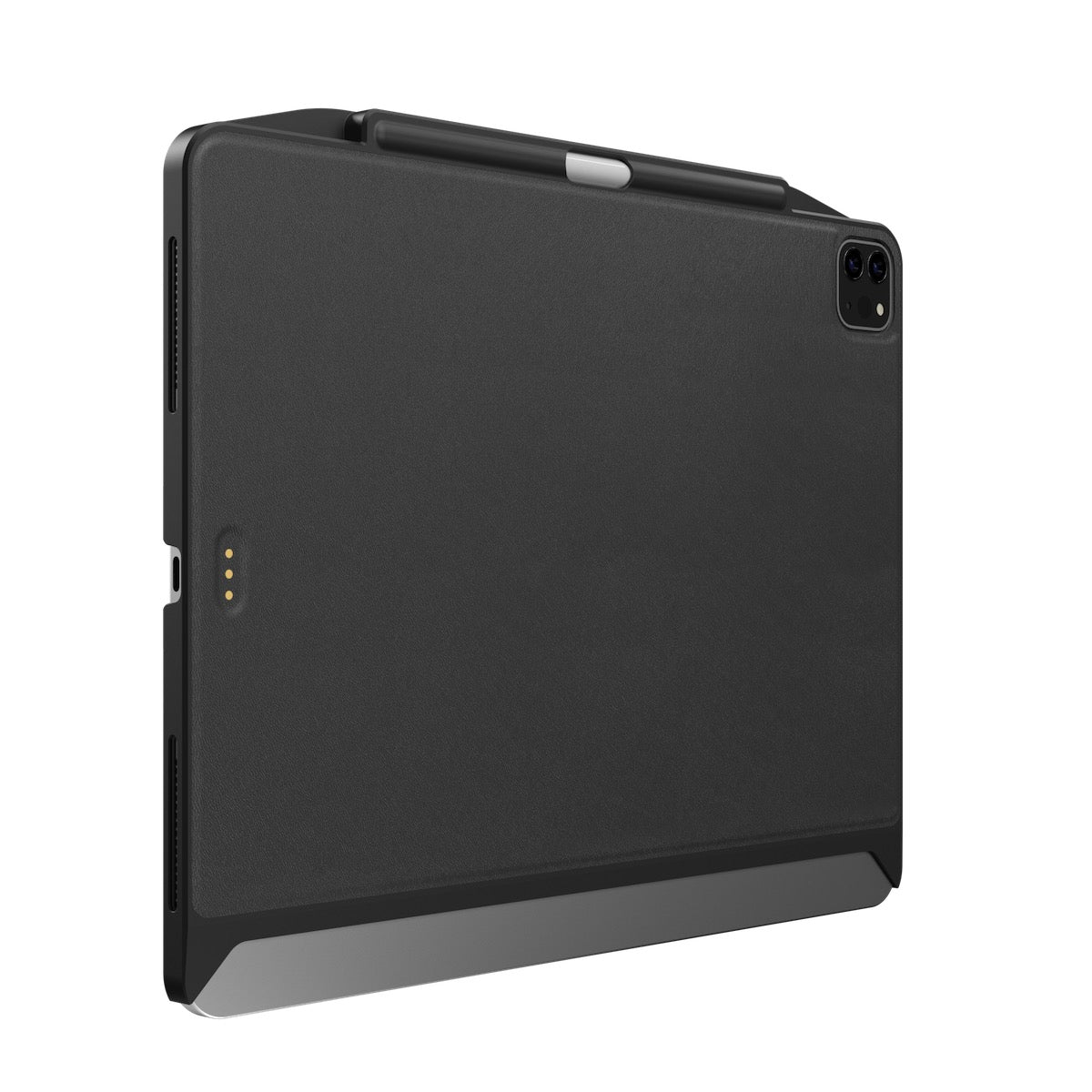 SwitchEasy CoverBuddy Magnetic Case for iPad Pro 12.9" (2022/2021), Leather Black