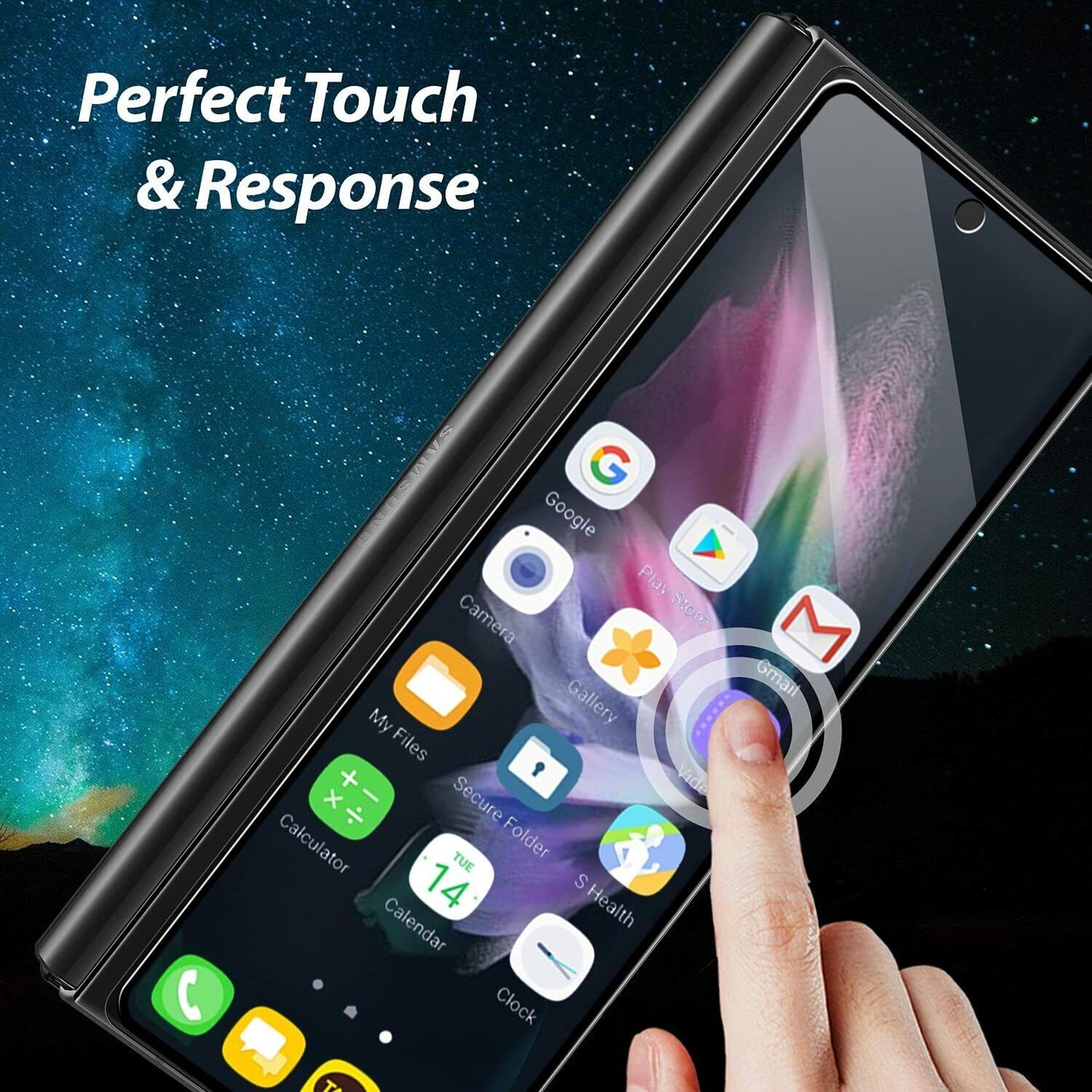 ANANK Tempered Glass for Samsung Galaxy Z Fold5 (2023) - Clear (Front Screen)