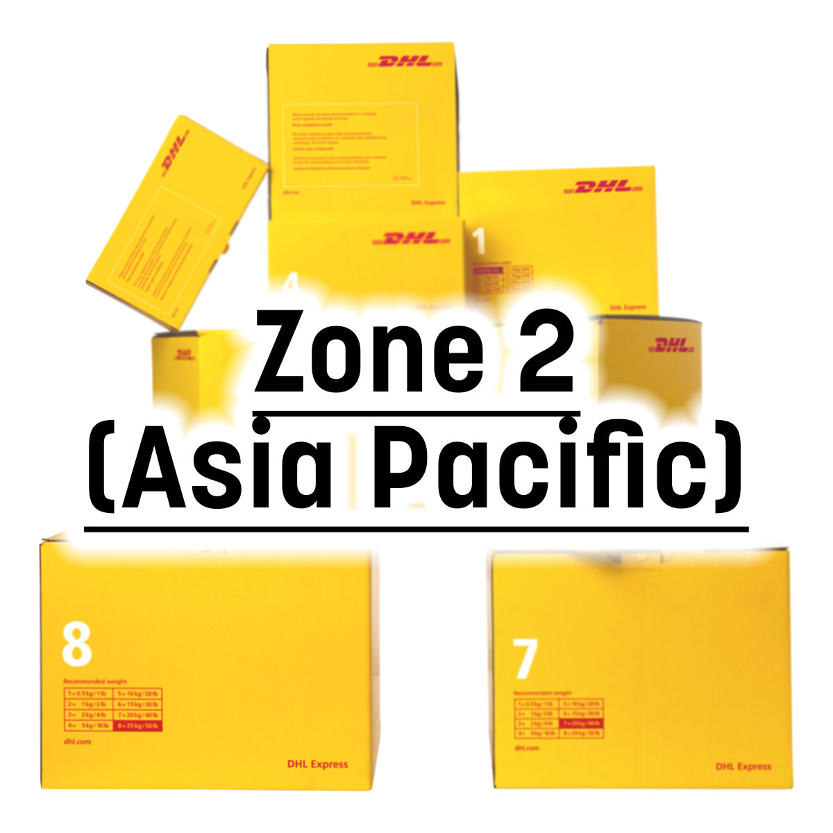 DHL Express Easy Singapore to Overseas Delivery Service, Zone 2 (Asia Pacific)
