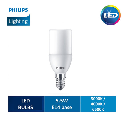 Philips 5.5W LED 600 Lumen Cool Daylight E14 Compact All Around Illumination EyeComfort