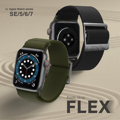 JTLEGEND Flex Elastic Stress Reduction Watch Strap for Apple Watch, Washable Durable Lightweight Easy To Wear Band