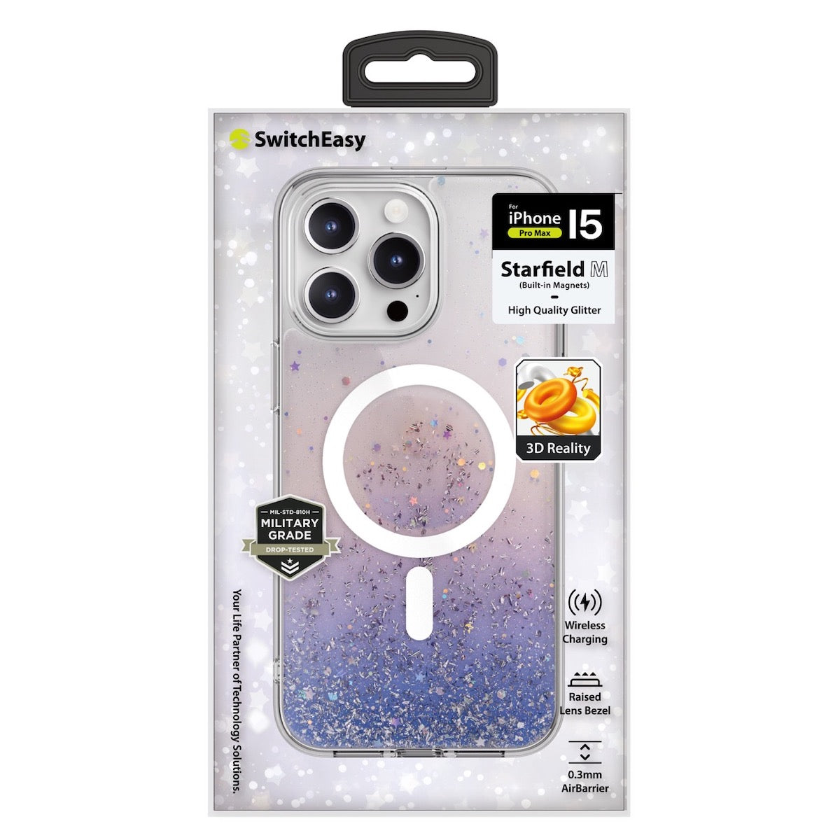 SwitchEasy Starfield M PC+TPU Protective Case with MagSafe for iPhone 15 Series (2023)