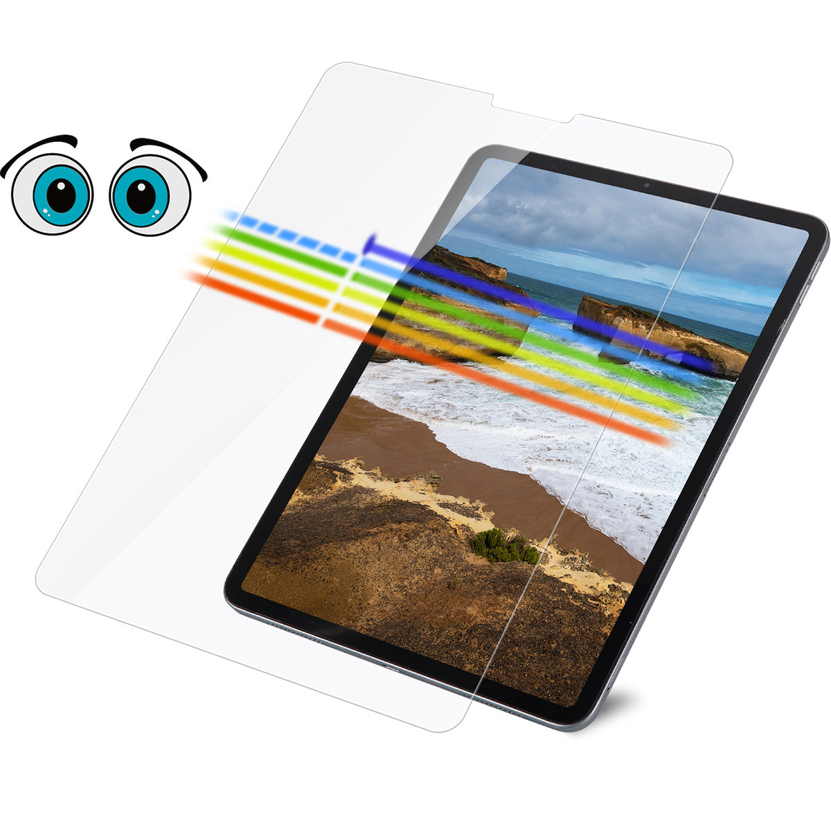 ANANK Curved Eyesafe Anti-Blue Light Eye Protection Tempered Glass 0.33mm for iPad mini 6 8.3" (2021)