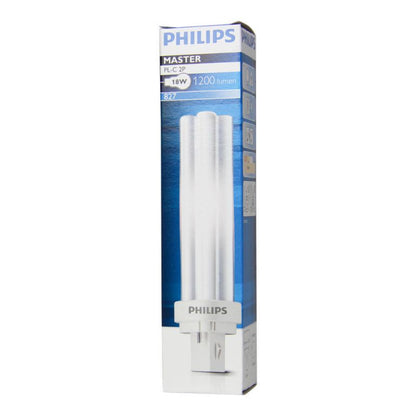Philips Master PL-C 2P 18W/827 2 Pin Lamps Used With Electro Magnetic Gear, Warm White