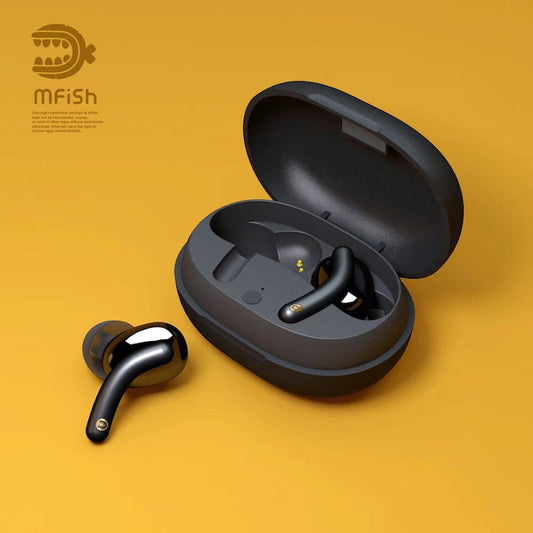 Mfish True Wireless Stereo Earbuds, Black