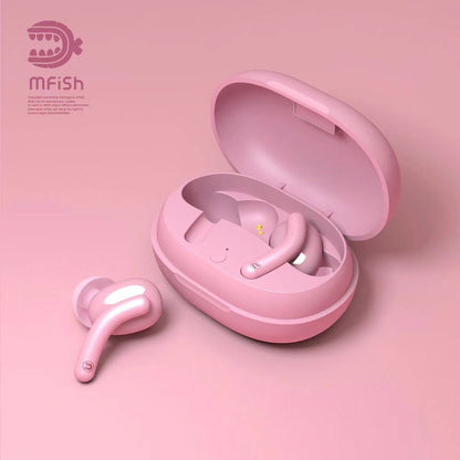 Mfish True Wireless Stereo Earbuds, Pink