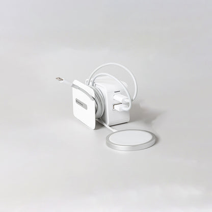 SwitchEasy PowerBuddy PD&QC Wall Charger with USB-A & USB-C (30W), White (UK Plug)