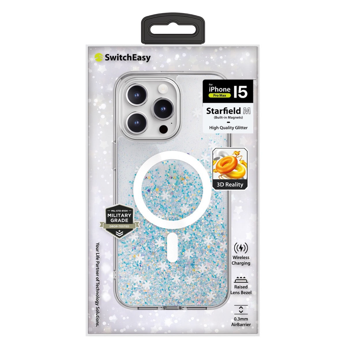 SwitchEasy Starfield M PC+TPU Protective Case with MagSafe for iPhone 15 Series (2023)