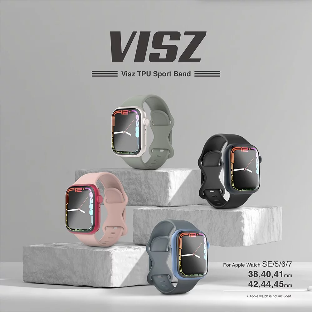 JTLEGEND Visz TPU Sport Watch Band for Apple Watch 49mm/45mm/44mm/42mm