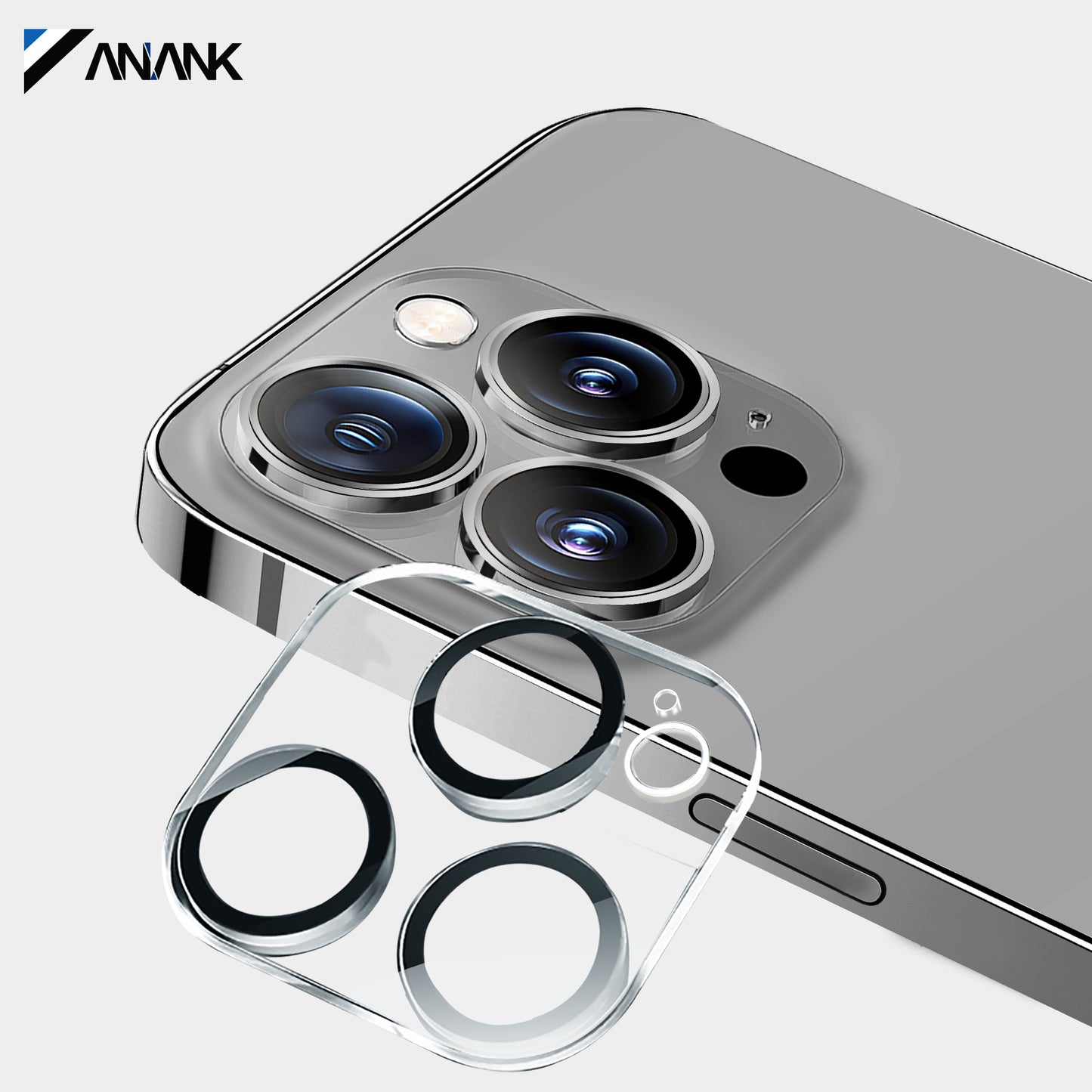 ANANK 3D Full Coverage HD Camera Protection Tempered Glass for iPhone 15 Series (2023)