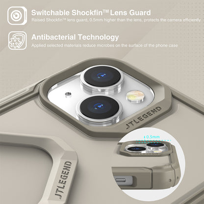 JTLEGEND Hybrid Cushion DX Pro Case for iPhone 14 Pro Max / 14 Pro (2022), Customizable Camera Protection Ring