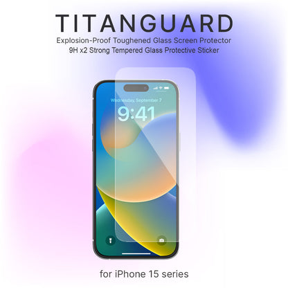 JTLEGEND Titanguard Glass Screen Protector for iPhone 15 Series (2023)
