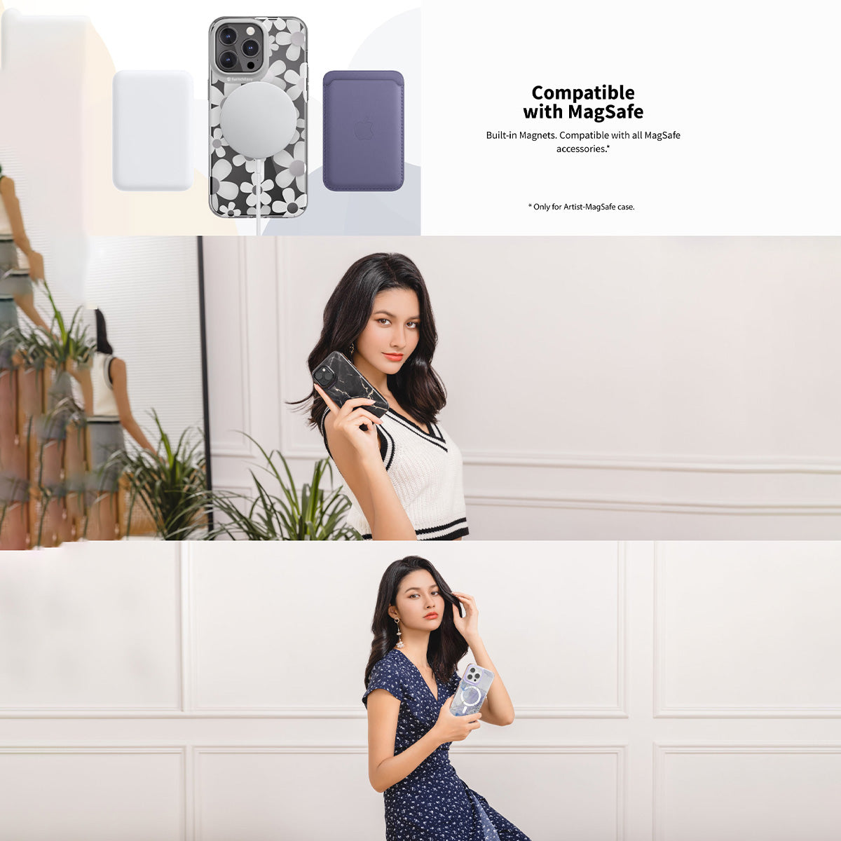 SwitchEasy Artist M PC+TPU Protective Case with MagSafe for iPhone 15 Series (2023)