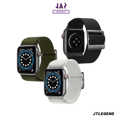 JTLEGEND Flex Elastic Stress Reduction Watch Strap for Apple Watch, Washable Durable Lightweight Easy To Wear Band