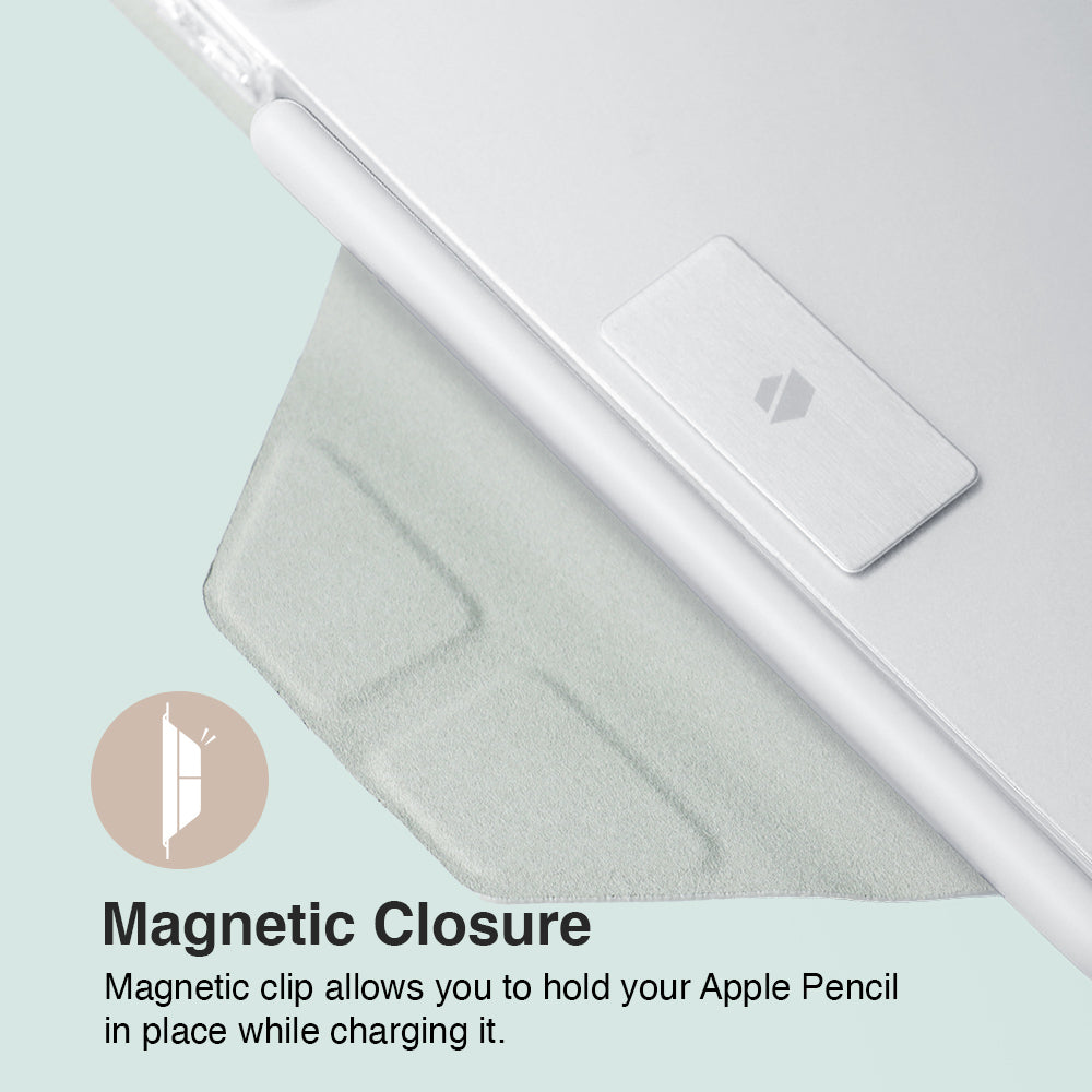 JTLEGEND Ness QCAC Folio Case with Pencil Clip & Water Repellent Material for iPad Pro 11" (2022/2021)