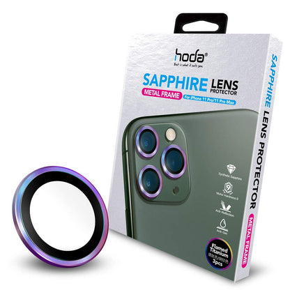 Hoda Sapphire Lens Protector for iPhone 11 Pro / 11 Pro Max (2019) (Flamed Titanium) (3 Lens)