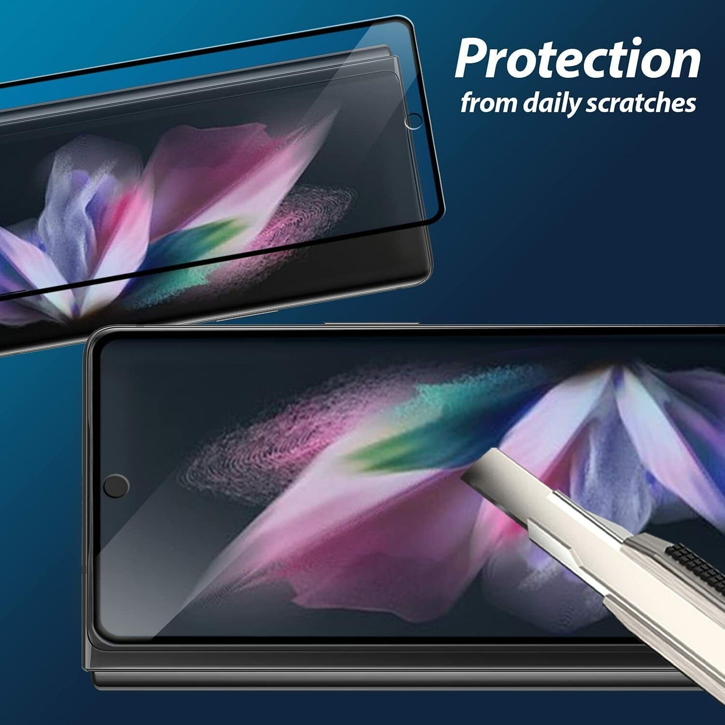 ANANK Tempered Glass for Samsung Galaxy Z Fold5 (2023) - Clear (Front Screen)