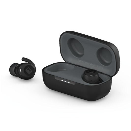 Braven Flye Sport Rush Truly Wireless Earbuds + Charging Case, Black