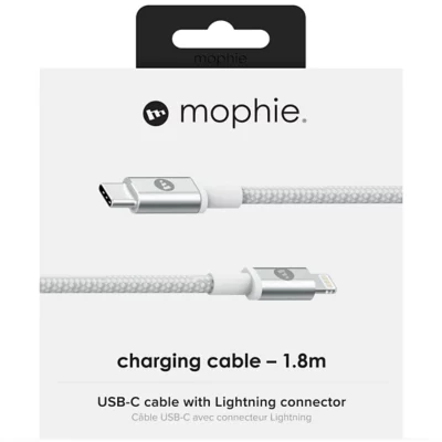 Mophie USB-C Charging Cable with Lightning Connector 1.8m, White