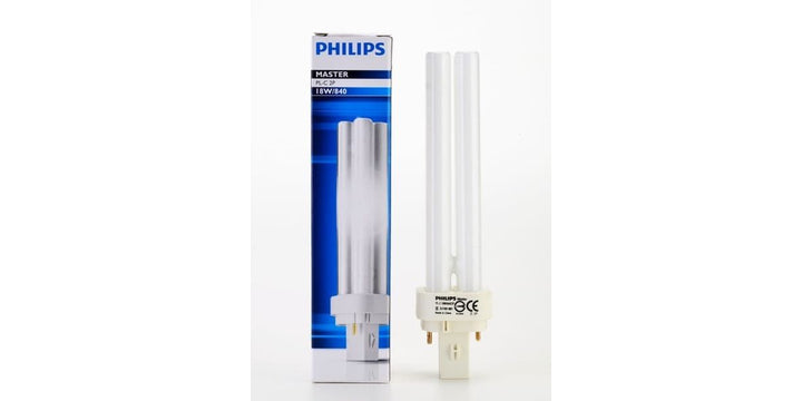 Philips Master PL-C 2P 18W/865 2 Pin Lamps Used With Electro Magnetic Gear, Cool Daylight
